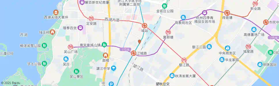 杭州姚园寺巷_公交站地图_杭州公交_妙搜公交查询2025