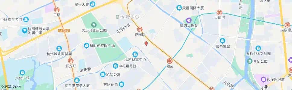 杭州方家埭东_公交站地图_杭州公交_妙搜公交查询2025