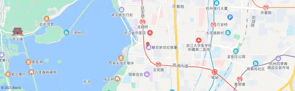 杭州杭州解百_公交站地图_杭州公交_妙搜公交查询2025
