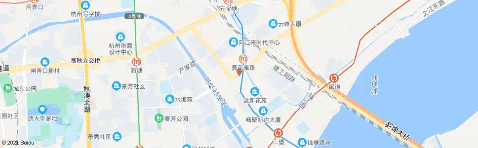 杭州昙花庵桥东_公交站地图_杭州公交_妙搜公交查询2025