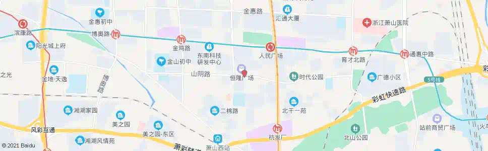 杭州恒隆广场_公交站地图_杭州公交_妙搜公交查询2025