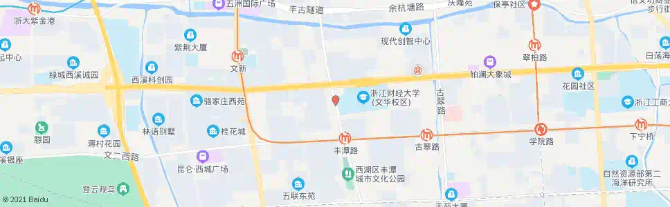 杭州丰潭路文一西路口_公交站地图_杭州公交_妙搜公交查询2025