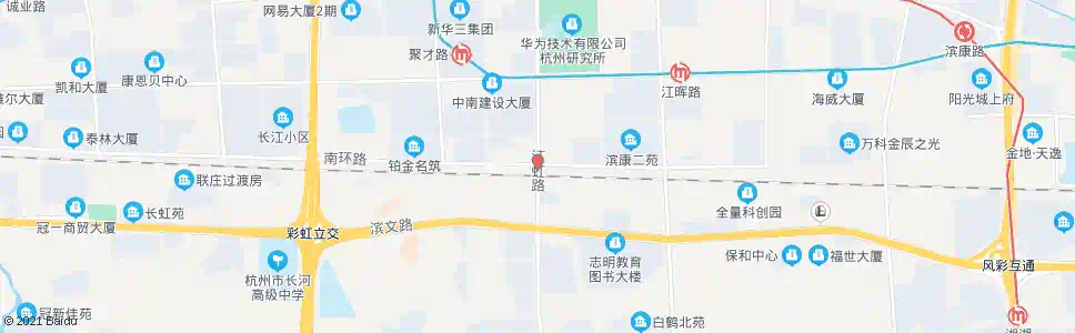 杭州南环路江虹路口_公交站地图_杭州公交_妙搜公交查询2025