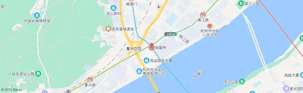 杭州南星_公交站地图_杭州公交_妙搜公交查询2025