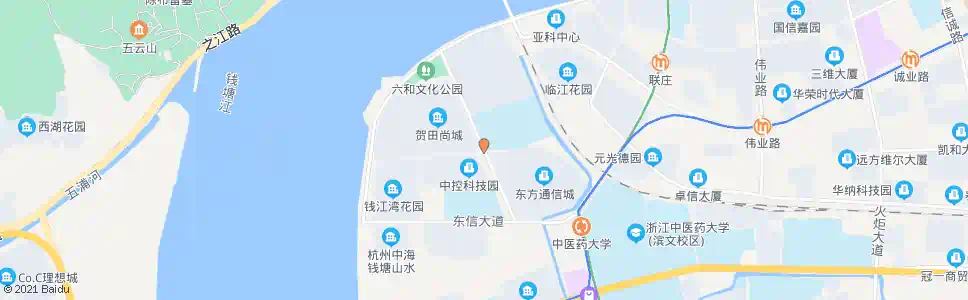 杭州六和路新生路口_公交站地图_杭州公交_妙搜公交查询2025