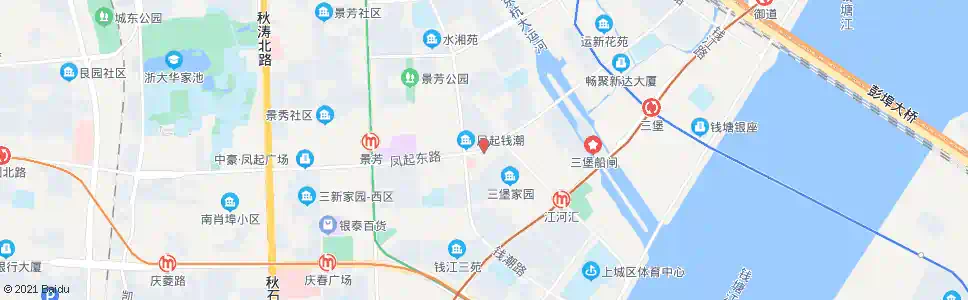 杭州凤起东路三新路口_公交站地图_杭州公交_妙搜公交查询2025