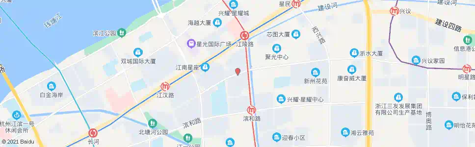 杭州月明路江陵路口_公交站地图_杭州公交_妙搜公交查询2025