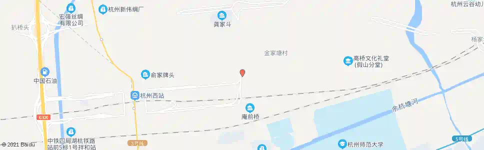 杭州严公桥_公交站地图_杭州公交_妙搜公交查询2025