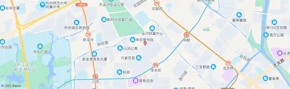 杭州润园街人文路口_公交站地图_杭州公交_妙搜公交查询2025