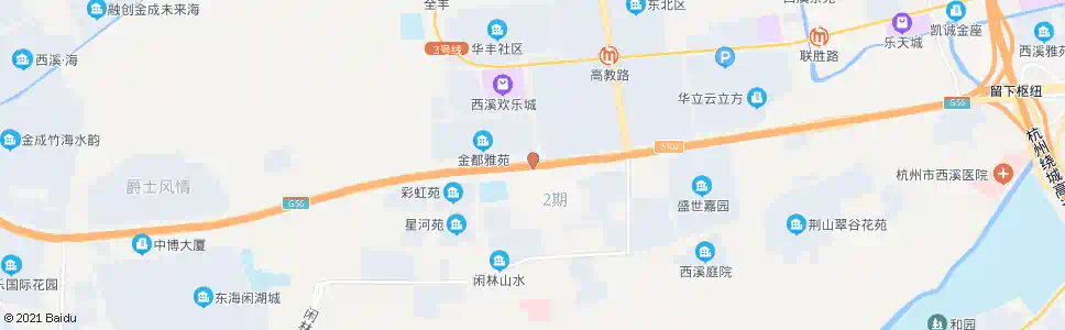 杭州天目山西路华丰(BRT)_公交站地图_杭州公交_妙搜公交查询2025