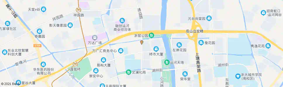 杭州张家浜_公交站地图_杭州公交_妙搜公交查询2025