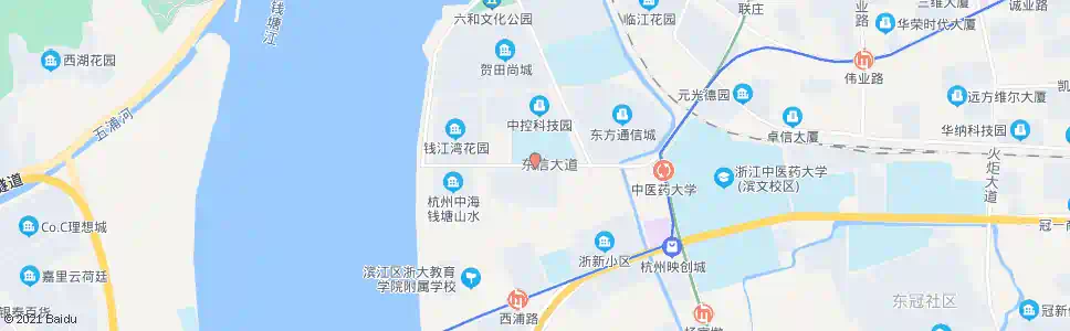 杭州杭二中_公交站地图_杭州公交_妙搜公交查询2025