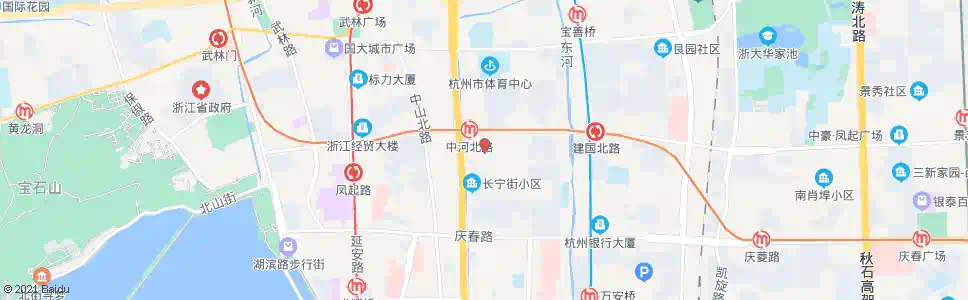 杭州环北市场_公交站地图_杭州公交_妙搜公交查询2025
