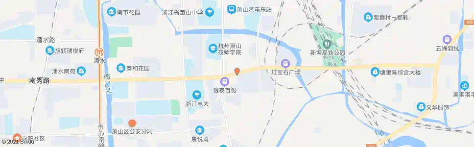 杭州南环路通惠路口_公交站地图_杭州公交_妙搜公交查询2025