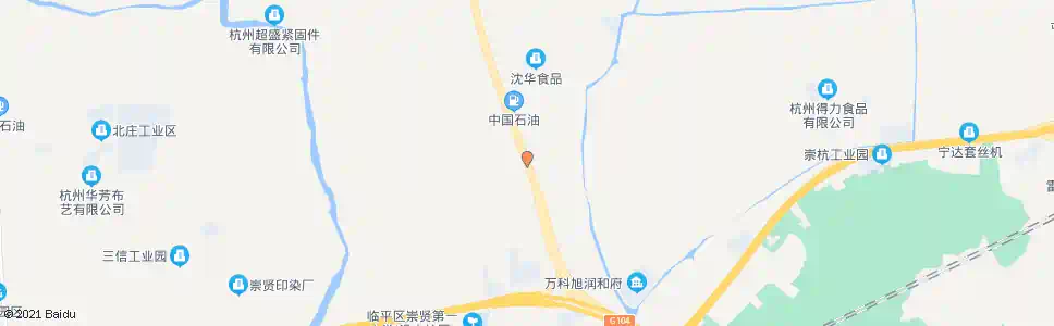 杭州泰山村南_公交站地图_杭州公交_妙搜公交查询2025