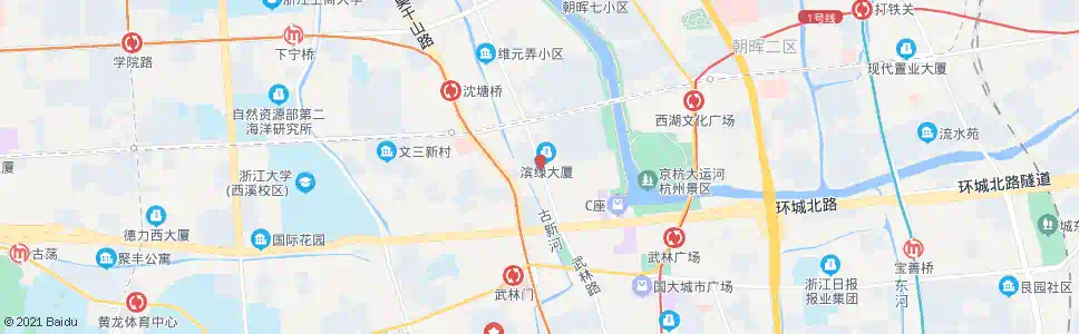 杭州半道红_公交站地图_杭州公交_妙搜公交查询2025