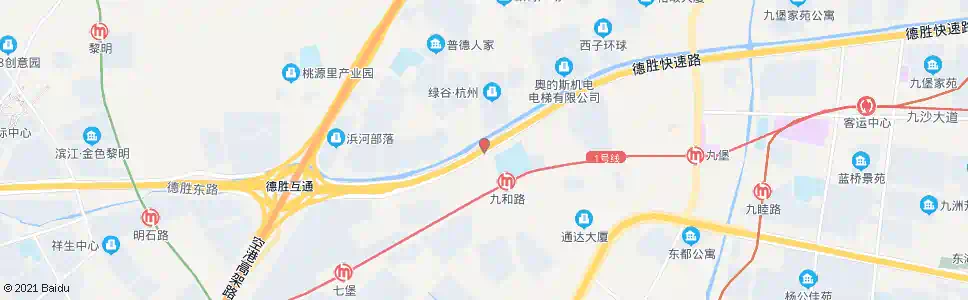 杭州红五月社区_公交站地图_杭州公交_妙搜公交查询2025