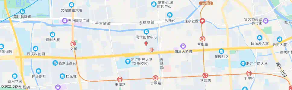 杭州金色蓝庭公交站_公交站地图_杭州公交_妙搜公交查询2025