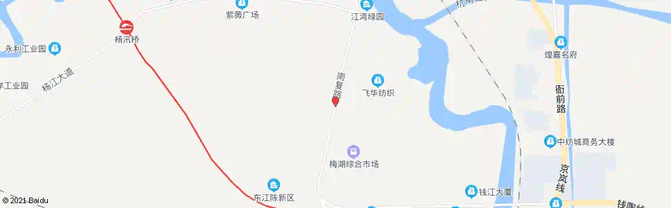 杭州新鹿制衣_公交站地图_杭州公交_妙搜公交查询2025