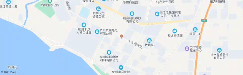 杭州零号路十六号大街口_公交站地图_杭州公交_妙搜公交查询2025