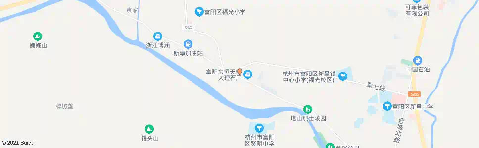 杭州新登西站_公交站地图_杭州公交_妙搜公交查询2025