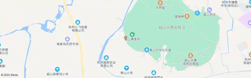 杭州青莲寺_公交站地图_杭州公交_妙搜公交查询2025