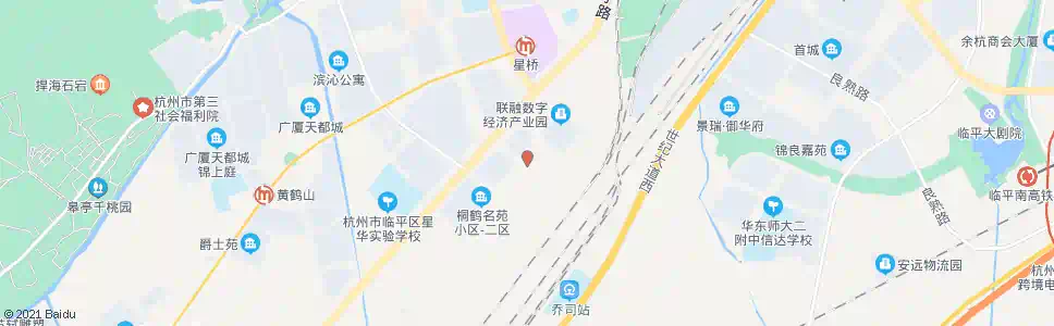 杭州闲林二小_公交站地图_杭州公交_妙搜公交查询2025