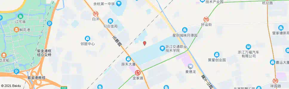 杭州金家渡北_公交站地图_杭州公交_妙搜公交查询2025