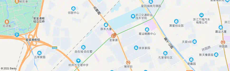 杭州金家渡_公交站地图_杭州公交_妙搜公交查询2025