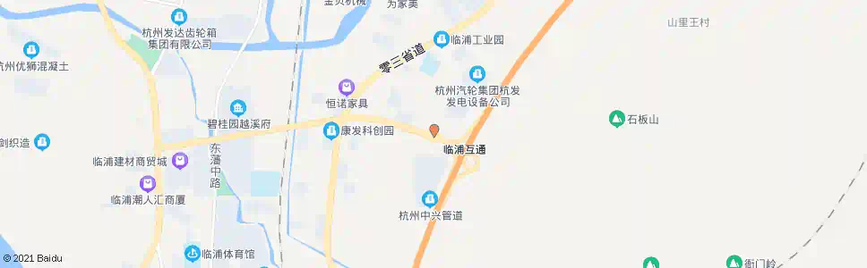 杭州高速临浦口_公交站地图_杭州公交_妙搜公交查询2025