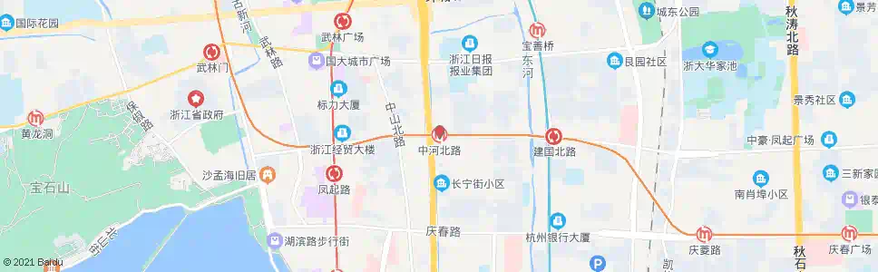 杭州中河北路站_公交站地图_杭州公交_妙搜公交查询2025