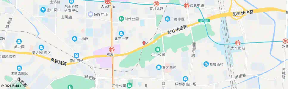 杭州山北新苑_公交站地图_杭州公交_妙搜公交查询2025
