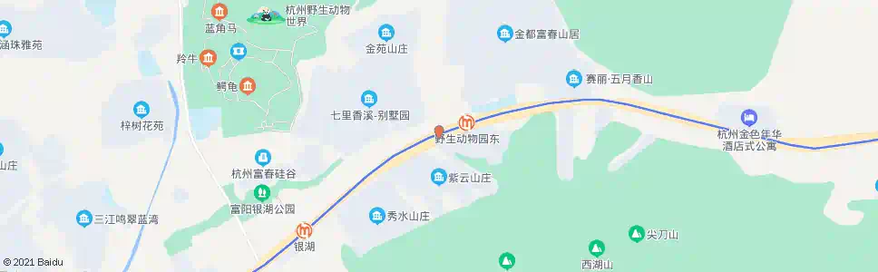 杭州紫云山庄_公交站地图_杭州公交_妙搜公交查询2025