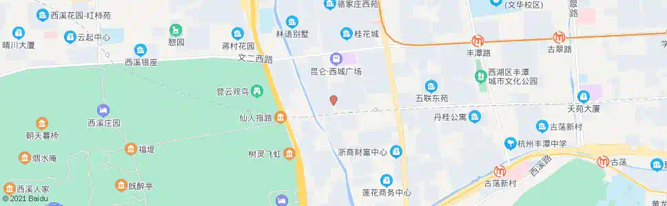 杭州紫荆花路文三西路口_公交站地图_杭州公交_妙搜公交查询2025