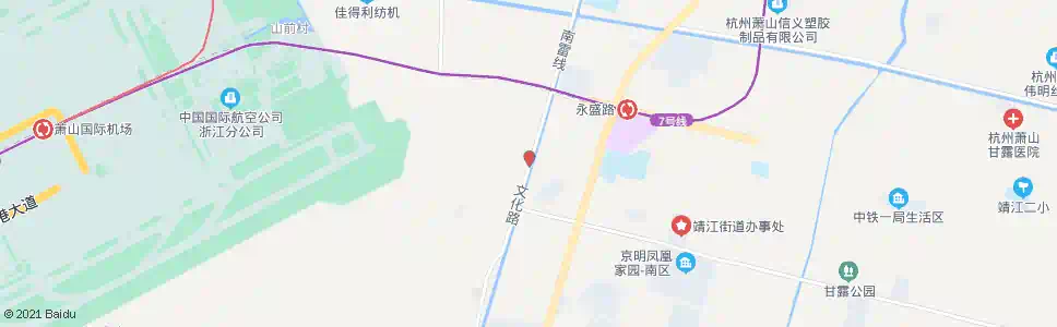 杭州文教北路育才西路口_公交站地图_杭州公交_妙搜公交查询2025
