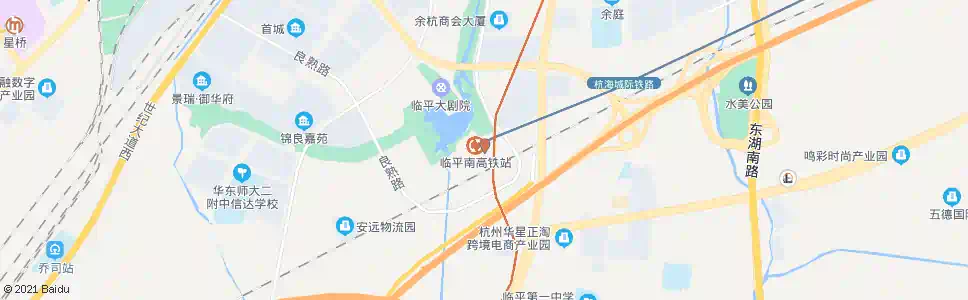 杭州余杭高铁站_公交站地图_杭州公交_妙搜公交查询2025