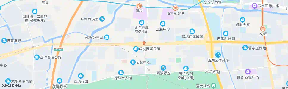 杭州文一西路花蒋路口_公交站地图_杭州公交_妙搜公交查询2025