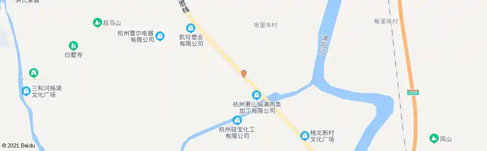 杭州浦南村_公交站地图_杭州公交_妙搜公交查询2025