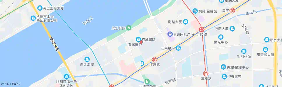 杭州滨盛路江汉路口_公交站地图_杭州公交_妙搜公交查询2025