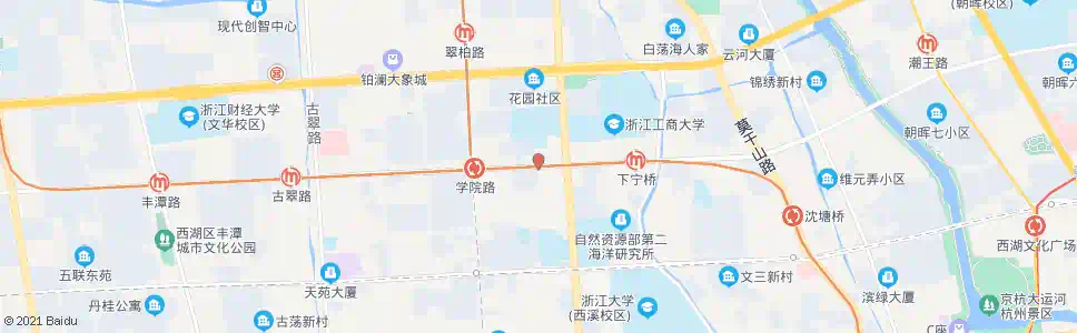 杭州花园南村_公交站地图_杭州公交_妙搜公交查询2025