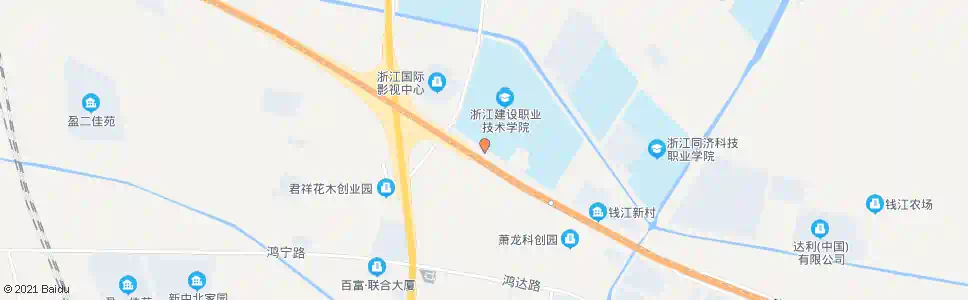 杭州建设学院_公交站地图_杭州公交_妙搜公交查询2025
