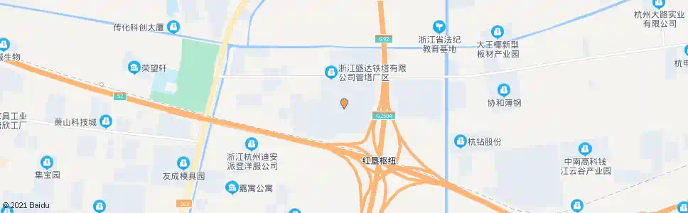 杭州杭萧钢构_公交站地图_杭州公交_妙搜公交查询2025