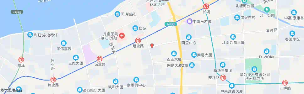杭州滨兴路建业路口_公交站地图_杭州公交_妙搜公交查询2025