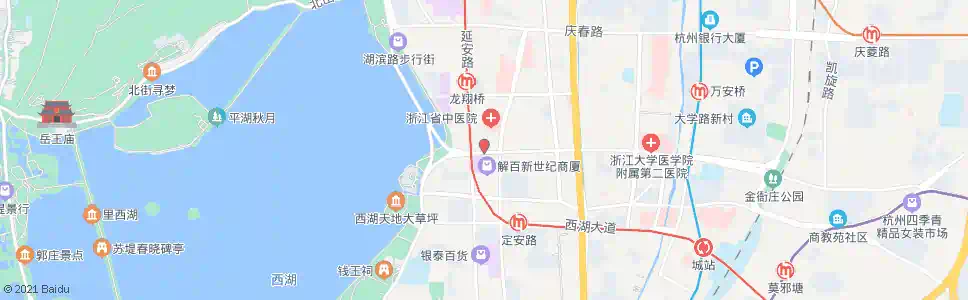 杭州解放路吴山路口_公交站地图_杭州公交_妙搜公交查询2025
