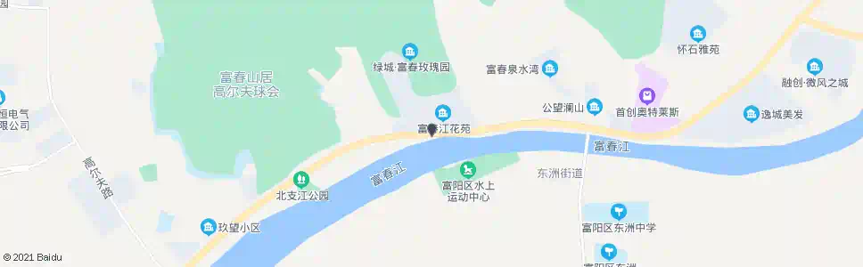 杭州富春江花苑_公交站地图_杭州公交_妙搜公交查询2025