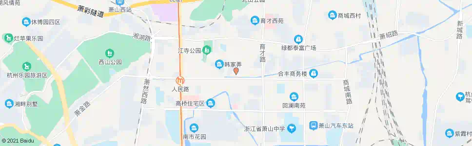 杭州文化路萧然东路口_公交站地图_杭州公交_妙搜公交查询2025