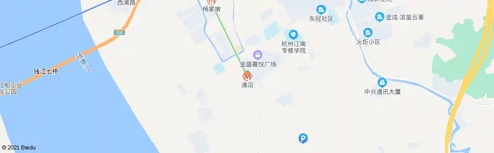 杭州浦沿街道_公交站地图_杭州公交_妙搜公交查询2025