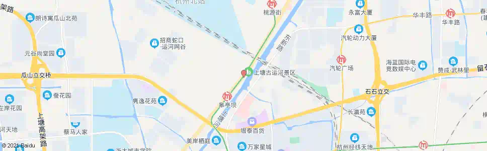 杭州李王桥_公交站地图_杭州公交_妙搜公交查询2025