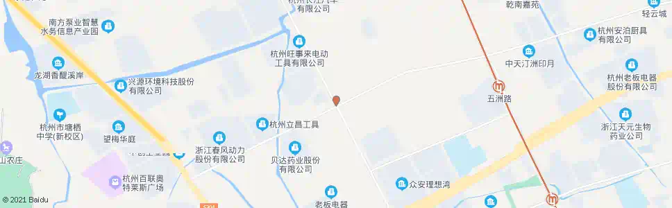 杭州星河路五洲路口_公交站地图_杭州公交_妙搜公交查询2025