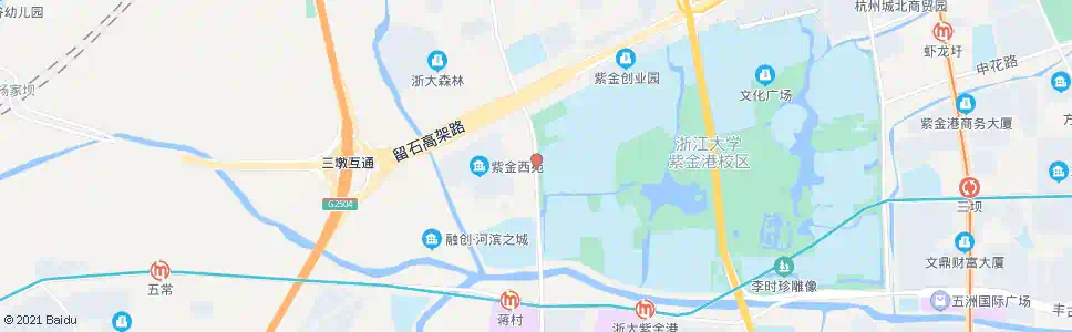 杭州俞家村_公交站地图_杭州公交_妙搜公交查询2025